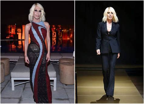 donatella versace weight loss|donatella versace clothing.